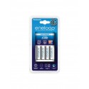 Set incarcator Panasonic cu 4 acumulatori Eneloop AA R6 1900 mAh Ni-MH 1,2V K-KJ51MCC40E