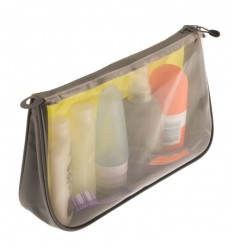 Pouch transparent See Pouch Lime Grey, 1 litru