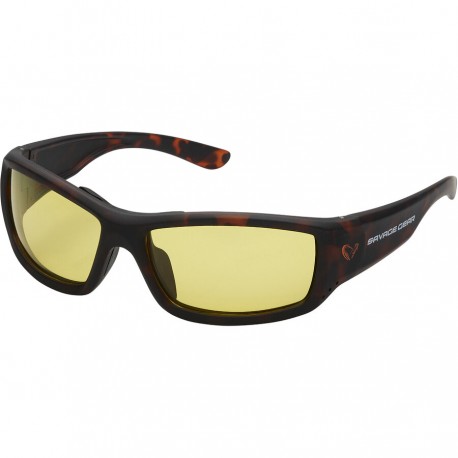 Ochelari soare polarizati Savage Geara floating, lentila galbena, cu toc