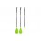 Padela SUP Fusion Stick Lime 3 piese