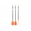 Padela SUP Aluminiu Portocaliu 3 piese