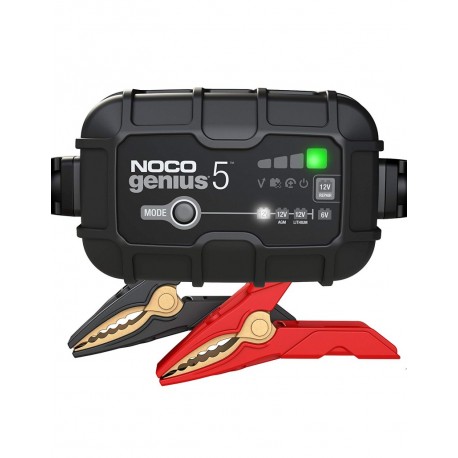 Redresor auto-moto Noco Genius 5, 6V / 12V, 5A, pentru acumulatori maxim 120A Plumb-Acid AGM GEL VRLA Litiu