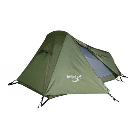 Cort 1 persoana Freetime Raid Lite DLX, 1.6 kg, verde