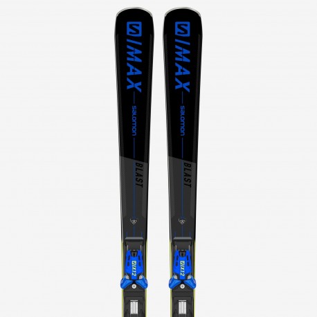 Skiuri Salomon unisex  set X S/MAX BLAST + X12 TL GW (NEGRU/ALBASTRU)