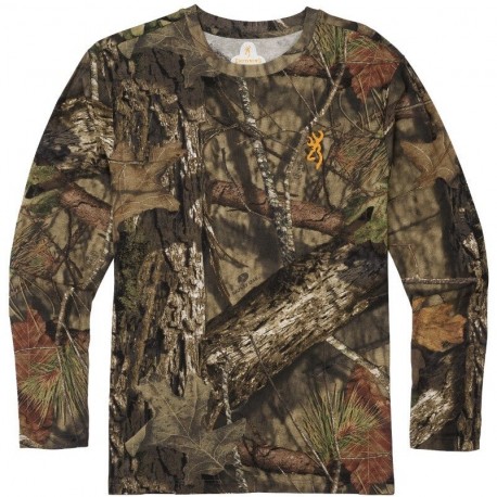 Bluza bumbac Bluza cu maneca lunga Browning Wasatch camo MOSGH