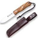 Cutit Joker BS9 Trampero lama 10 cm otel inox, maner din lemn maslin, teaca piele