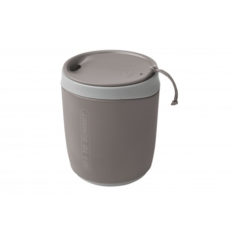 Cana 473 ml cu capac Sea To summit Delta InsulMug, leak proof, gri