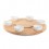 Set 6 boluri cu platou rotativ din lemn, Barbecook