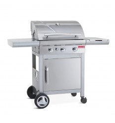 Gratar pe gaz KADUVA, negru/silver, Barbecook - Otel inoxidabil