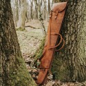 Husa piele arma de vanatoare, cu prelungire, 110 - 140 cm