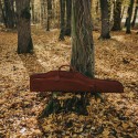 Husa din piele pentru carabina, cu buzunar pentru tevi de rezerva, Tapel