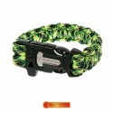Bratara de supravietuire paracord 3 m cu amnar si fluier Bushmen gecko