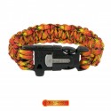Bratara de supravietuire paracord 3 m cu amnar si fluier Bushmen fire