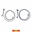 Set cordeline elastice de tensionare Bushmen negre