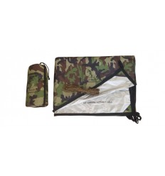 Tenda ripstop 2x3 m, UPF 50+ Bushmen Thermo Tarp Camo cu husa transport