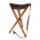 Scaun pliabil Tapel, inaltime 55 cm, piele