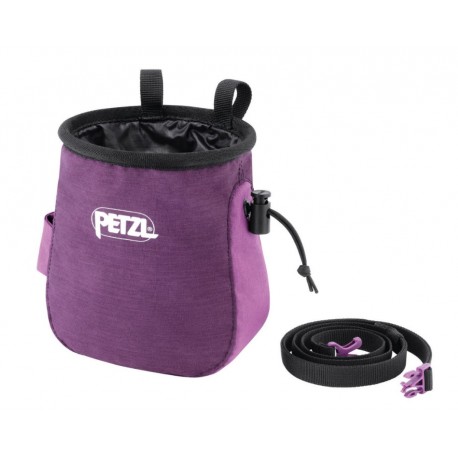 Sac magneziu alpinism Petzl Saka violet