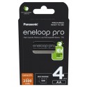 Acumulatori Panasonic Eneloop Pro AA R6 2500mAh 1,2V Ni-MH BK-3HCDE/4BE set 4 buc