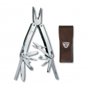 Multitool Victorinos SwissTool Spirit X cu teaca piele