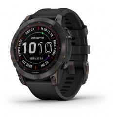 Ceas Garmin Fenix 7 Sapphire Solar Carbon Grey 47 mm