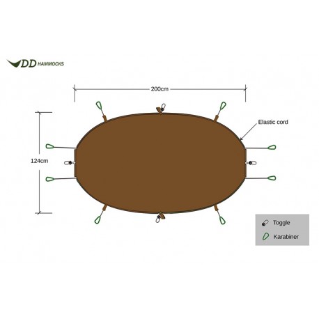 Patura hamac Underblanket DD Hammocks olive