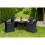 Set mobilier gradina, ratan, 4 fotolii, masa, perne, Teesa Amber 2