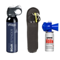 Set spray urs autoaparare impotriva ursilor Umarex Bear Defender 225 ml, goarna, husa pentru spray