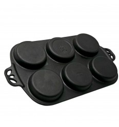 Tava din fonta pentru copt briose 40 x 23 x 2,5 cm Camp Chef CC-CIGT6