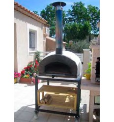 Stand metalic mobil pentru cuptor din caramida pe lemne traditional pizza PortoForno STANDBRICKOVEN100WW