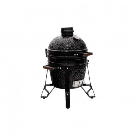 Gratar ceramic Kamado pe carbuni The Bastard Classic Compact, stand inclus, 78cm inaltime, diametru grila 33cm, BC105