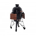 Gratar ceramic Kamado pe carbuni The Bastard Classic Medium, stand inclus, 114cm inaltime, diametru grila 42cm, BC103