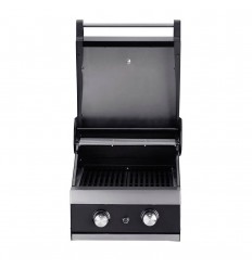 Gratar pe gaz cu 2 arzatoare din inox, incastrabil, gratare din fonta, Grandhalll Classic K02000232A