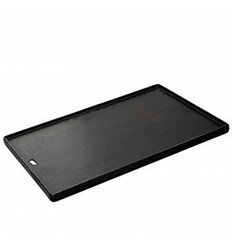 Plita din fonta cu 2 fete neteda si grill 44,5 x 29,5 cm pentru gratar Kansas Pro 4 Turbo Enders 7789