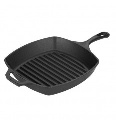 Tigaie grill adanca patrata din fonta cu maner Lodge 26,7 cm L-8SGP3