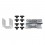 Kit prindere cutie portbagaj Menabo Marathon/Mania, sistem U 80mm