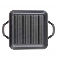Tava grill patrata cu doua manere Chef Collection Lodge 28 cm L-C11SGP
