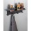 Sina magnetica cu carlige si suport Ima Wenko Black Outdoor Kitchen 30 x 6,5 x 9 cm negru 55067100