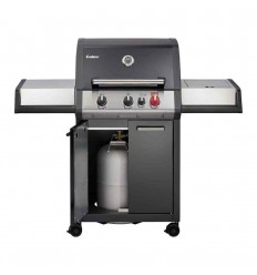 Gratar pe gaz, 3 arzatoare inox, grile fonta, Enders Monroe Black Pro 3 K Turbo 837133