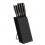 Set 5 cutite + suport Fiskars Edge, otel inoxidabil, negru