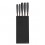 Set 5 cutite + suport Fiskars Edge, otel inoxidabil, negru
