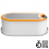 Razatoare cu recipient Fiskars Functional Form, 210 mm, 120 g
