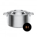 Oala din otel inoxidabil, fara acoperire antiaderenta, Fiskars Norden (5l)