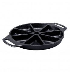 Tava rotunda din fonta cu 8 triunghiuri pentru tarta Lodge 22,7 cm L-BW8WP