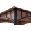 Pavilion gazebo din otel pentru gratar cu copertina Sunjoy LAURO 340cm x 340cm negru/bej A101011900