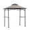 Pavilion gazebo din otel pentru gratar cu copertina Sunjoy Linas 244cm x 152cm negru/gri deschis A103002202