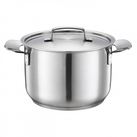 Oala cu capac, din otel inoxidabil, fara acoperire antiaderenta, Fiskars All Steel, 3 l