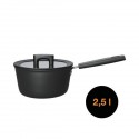 Cratita cu capac, din aluminiu, antiaderenta, Fiskars Hard Face, 2.5 l