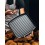 Tigaie grill adanca patrata din fonta cu maner triplu asezonata Lodge Blacklock 29 cm L-BL65GP