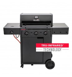 Gratar pe gaz Char-Broil Essential 3 G cu 3 arzatoare, grile din fonta, TRU-Infrared 140234