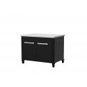 Modul bucatarie de exterior dulap jos cu 2 usi si rafturi de depozitare, blat de lucru din inox 90x60x70 cm Cozze 90536